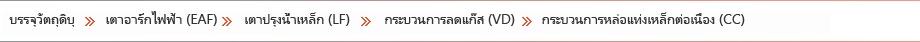 การผลิตเหล็กกล้า การหลอมโลหะ